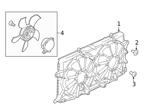 Cooling Fan for 2017 GMC Yukon #0