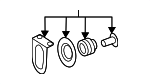 4M0145841 - Cooling System: Inter-cooler Mount Kit for Audi Image