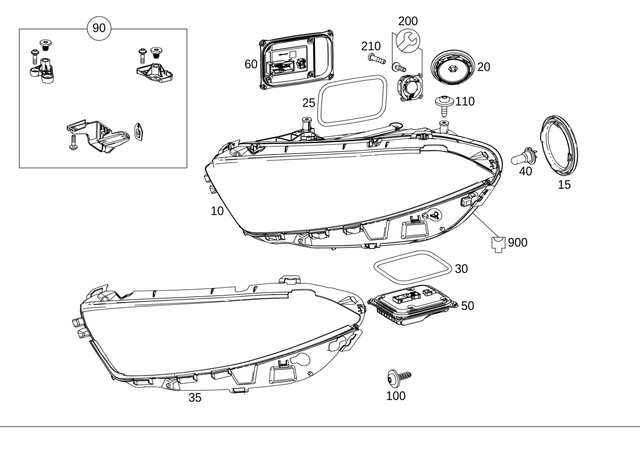 1779060101 - Electrical System: Lamp Unit for Mercedes-Benz Image image