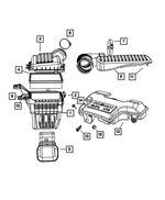 53032799AA - Fuel: Ambient Air Duct for Mopar Image