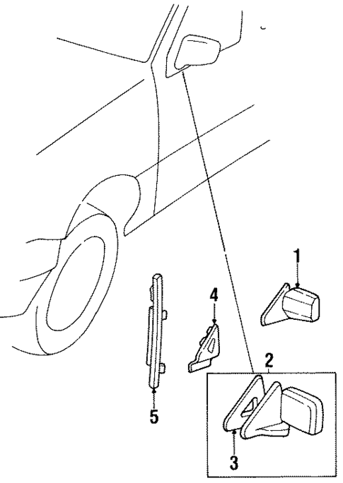 Mirrors for 1995 Honda Passport #0