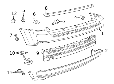 Bumper & Components - Rear for 2014 Jeep Patriot #0