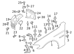 7146976114 - Body: Rear Fender Liner Nut for BMW Image