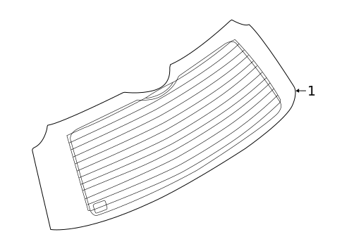 Glass - Lift Gate for 2023 Land Rover Discovery #0