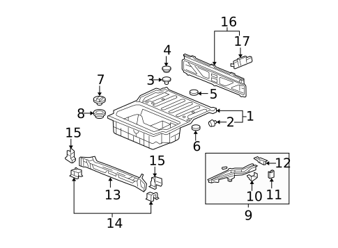 Rear Body & Floor for 2007 Honda Ridgeline #0