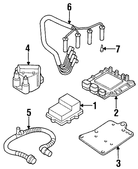 Powertrain Control for 1997 Isuzu Hombre #0