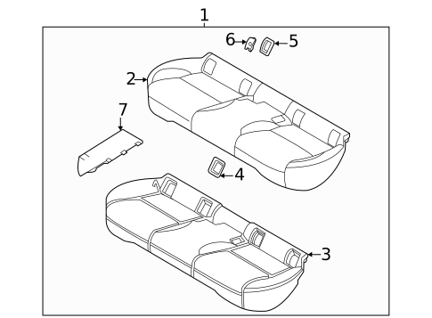 Rear Seat Components for 2020 Mazda CX-30 #2