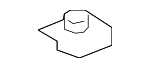 C27450133 - Body: Stay Bracket U-Nut for Mazda Image