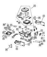 1NN14HL1AB - Interior Trim: Base Console for Mopar Image