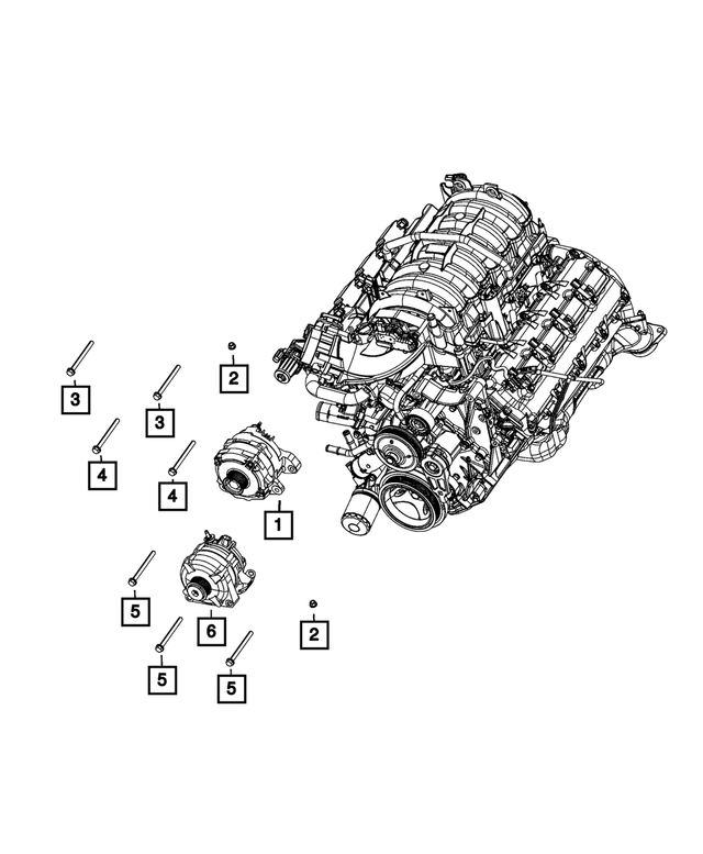 R6029644AB - Electrical: Engine Generator for Mopar Image image