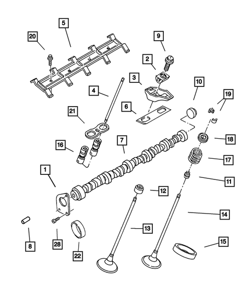 Camshafts & Valves for 2001 Dodge Ram 2500 #0