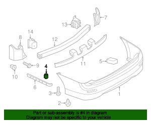 2011-2025 Nissan Rocker Molding Grommet 85099-1JA0A | Nissan Parts Store