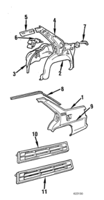 MB251635 - Body: Outer Panel for Mitsubishi: Tredia Image