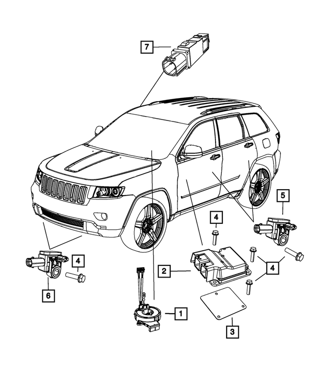 6XK84DX9AA - Restraints: Steering Column Module for Mopar Image image