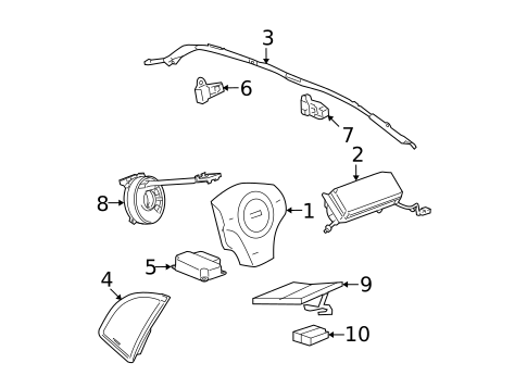 Air Bag Components for 2012 Chevrolet Malibu #0