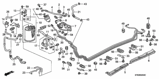 Fuel Pipe (5) for 2000 Acura Integra #0