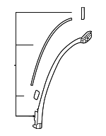 7560242190 - Body: Wheel Opening Molding for Subaru: Solterra Image