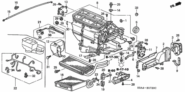 Heater Unit for 2003 Honda CR-V #0