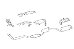 2016800022 - Exhaust System: Shielding for Mercedes-Benz: 190, 190D, 190E Image
