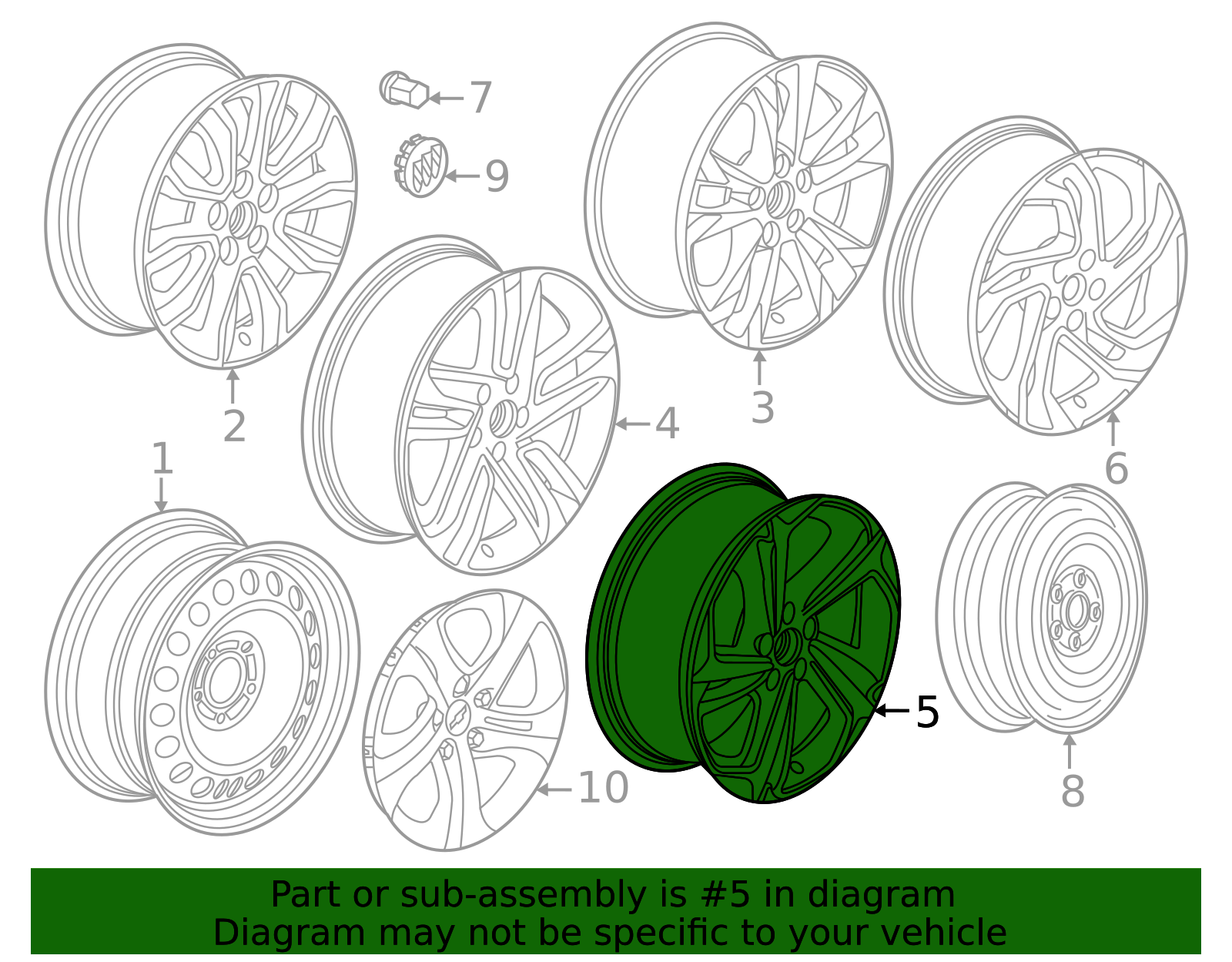 2021-2023 Chevrolet Trailblazer Wheel 60009284 | OEM Parts Online
