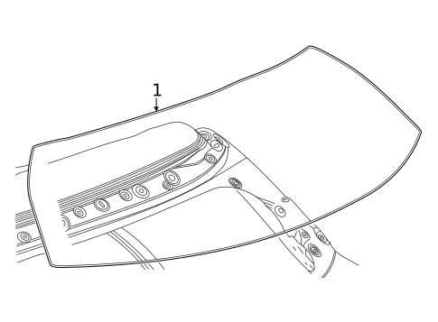 Glass - Lift Gate for 2025 Chevrolet Equinox EV #0