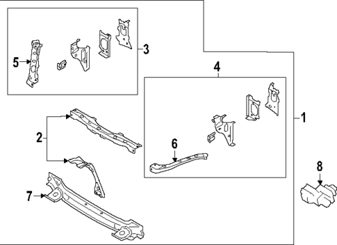 Radiator Support for 2025 Toyota GR86 #0