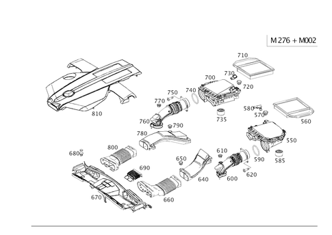 Air Intake, Gasoline Vehicles for 2016 Mercedes-Benz CLS400 #0