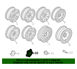 thumbnail image 2 of Lecctso 4PCS Wheel Center Caps, Car Wheel Center Hub Cover, 54MM/2.12In OD 50MM/1.96In ID Plastic Rim Covers, Snap-in Vehicle Rim Hub Caps Accessories Universal For Cars SUVs Trucks (Silver), Center Caps 2 of 10