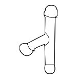 9151315 - Body: Washer Hose Connector for Volvo Image