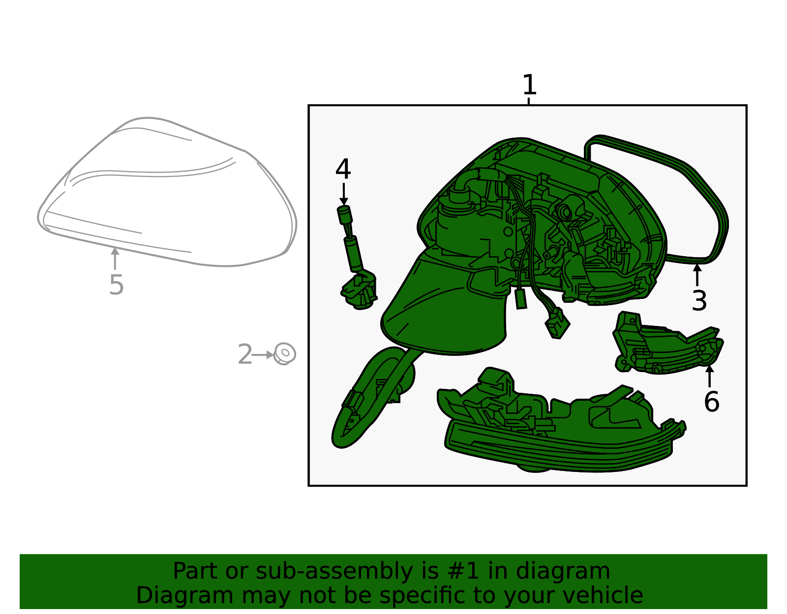 Toyota OEM Door Mirror 87910-AQ010 | Toyota OEM Parts Giant