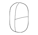 22602300 - Body: Check Strap Grommet for Chevrolet: Classic, Malibu | Oldsmobile: Alero, Cutlass | Pontiac: Grand Am Image