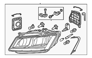 8R0941003AP - : Headlamp Assembly for Audi: Q5, SQ5 Image