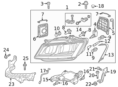 Interior Trim - Front Door for 2013 Audi Q5 #7