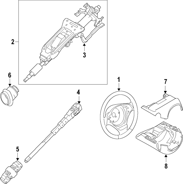 32307846646 - Steering: Steering Wheel for BMW Image