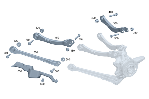 Rear Axle Suspension for 2026 Mercedes-Benz Maybach EQS 680 SUV #0
