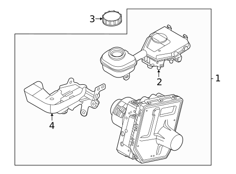 Master Cylinder - Components On Dash Panel for 2026 Volvo EC40 #2