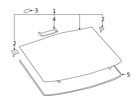 Glass - Lift Gate for 2025 Toyota bZ4X #0