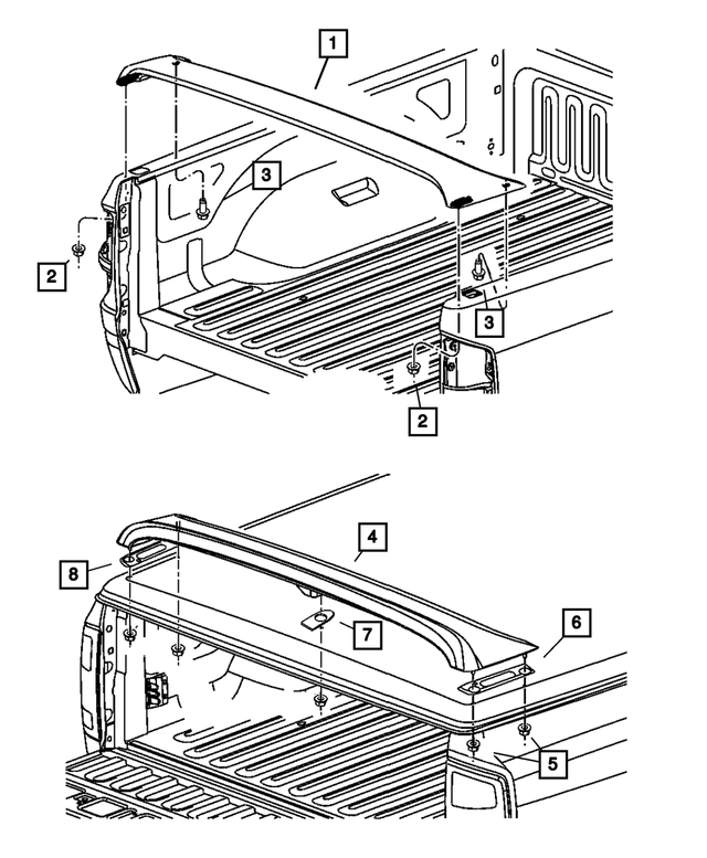 6102126AA - Body Sheet Metal Except Doors: Hex Nut And Washer for Mopar Image