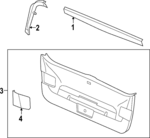 5H68677074PK - Body: Upper Trim for Volkswagen: Golf R, GTI Image