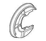 4F0615612 - Brakes: Splash Shield for Audi: A4, A4 Quattro, A6, A6 Quattro, RS4, S4, S6 Image