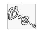 8E0598625B - Brakes: Bearing Assembly for Audi: A4 Quattro, RS4, S4 Image
