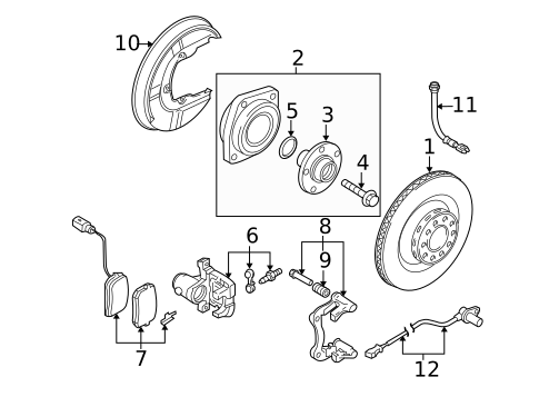 Brake Components for 2007 Audi RS4 #0