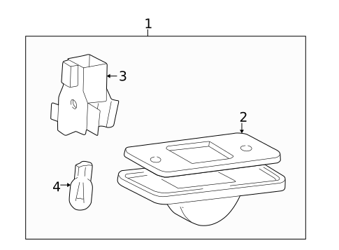 License Lamps for 1997 Volkswagen EuroVan #0