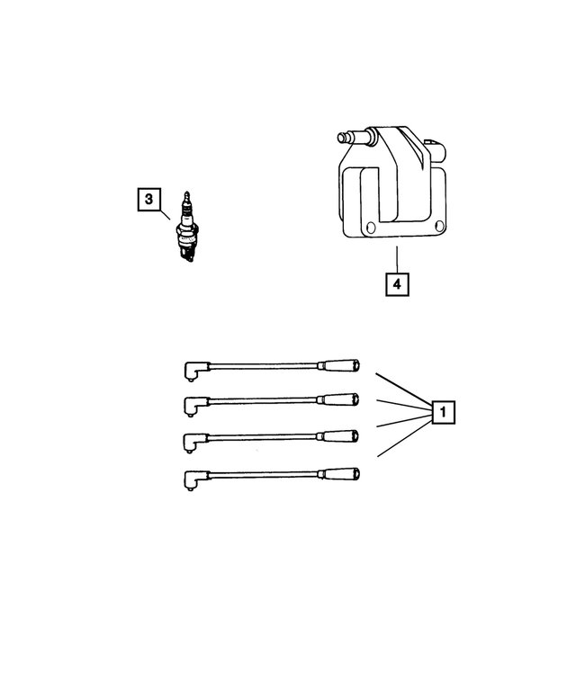 56044075AE - Electrical: Ignition Cable for Mopar Image