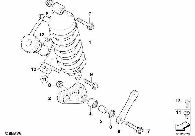 33537650096 - Rear Axle, Rear-Wheel Drive, Suspension: Gasket Ring - D=18X24X3 for BMW-Motorrad Image
