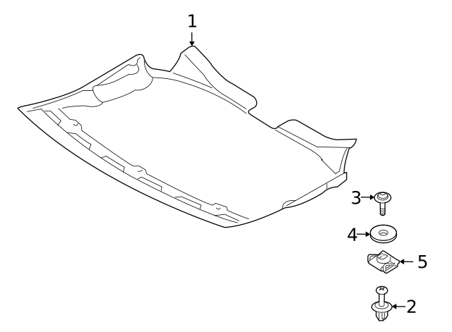 7146981767 - Body: Splash Shield U-Nut for BMW Image