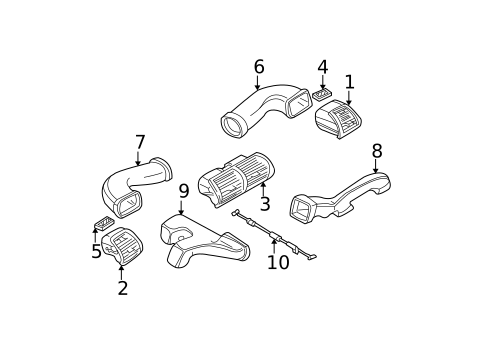 Ducts for 2000 BMW X5 #0