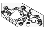 2973500901 - Suspension: Suspension Cross-member for Mercedes-Benz Image