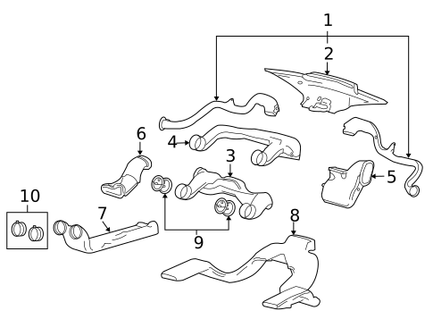 Ducts for 2006 Lincoln Mark LT #0