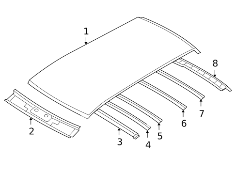 Roof & Components for 2010 Hyundai Santa Fe #0